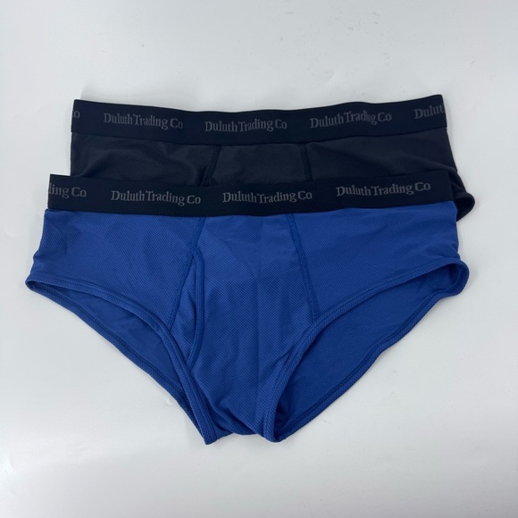 Duluth Trading Co Men's Black and Blue Brief Underwear ( 2 Pair ) - Picture 3 of 8